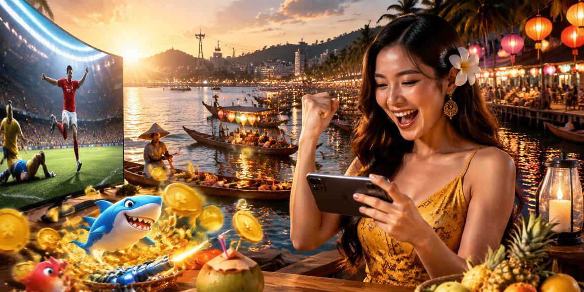 Người chơi tận hưởng casino trực tuyến trên điện thoại tại bãi biển Phú Quốc